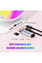 Karaoke Portable Bluetooth Speaker with Two Wireless Mics (White) - 2