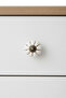 Tomurcuk Porcelain Furniture Handle Single Button White Antique Drawer Cabinet Handle - 2