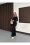 Women's Emerald Thick Corded Fabric Madonna Collar Spanish Sleeve & Leg Bottom-Top Set