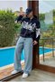 Premium Graphic Print Full Zip Hoodie - 5