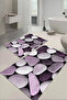 Digital Printed Washable and Non-Slip Base Stone Patterned Bath Mat Toilet Set - 3