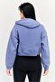 Women Loose Fit Heather Long Sleeve Training Sweatshirt, Lavender - 3