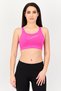 Women Brand Logo Non Padded Sports Bra, Fuchsia