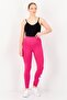 Women Tight Fit Full Length Training Leggings, Fuchsia - 2