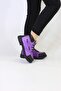 Daily School Fur Children's Boots Model Purple - 2