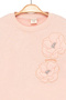Girl's Sweatshirt Fleece-Lined Fabric Pink Long Sleeve Floral Pattern Children's Sweat - 5