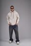 Trend Biz Oversized Pattern Hooded Unisex Hoodie Sweatshirt - 3