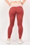 Women Tight Fit Training Leggings, Rust Brown - 3