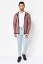 Men Sportswear Fit Long Sleeve Outdoor Full Zip Hoodie, Mauve - 3