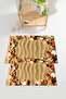 Digital Printed Washable and Non-Slip Based Colorful Stone Patterned Bath Mat Toilet Set