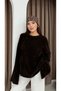 Women's Brown New Season Crew Neck Spanish Sleeve Stylish Knitwear Sweater. 2559 - 2