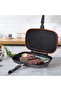 Double-Sided Portable BBQ Flip Non-Stick Square Grill Pan with Silica Sealing Ring - 3