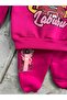 3-Thread Unisex Children's Tracksuit Pajama Set with Toy Gift - 2