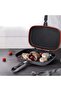 Double-Sided Portable BBQ Flip Non-Stick Square Grill Pan with Silica Sealing Ring - 4