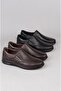 Select 2667 Genuine Leather Comfort Men's Shoes Brown - 8