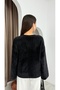 Women's Black New Season Crew Neck Spanish Sleeve Stylish Knitwear Sweater. 2559 - 4