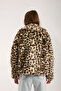 Leopard Patterned Fur Coat - 6