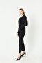 Double Fabric Stone Detailed Sleeve and Leg Ankle Women's Suit - 3