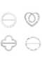 Shawl Scarf Fullets Buckle-Clip Set of 4 (Bc-1244) - 7