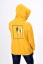 Mustard Boys' Relaxed Fit Hooded Pocket Lightweight Drop Shoulder Printed Sweatshirt - 2 Thread - 4
