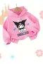 Children's Cute Kuromi Anime Hooded Sweatshirt - Kuromi - 2