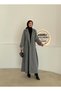 Full Length Hijab Cashmere Coat/Cuffed Belted Cashmere Women's Coat - 4