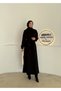 Full Length Hijab Cashmere Coat/Cuffed Belted Cashmere Women's Coat - 4
