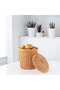 Rattan 3-Piece Potato Onion Basket with Lid - 3
