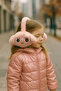 Girls' Plush Earmuffs - Ear Protection Beanie - 2
