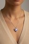 Steel Dolphin Heart Necklace 45 cm |   Silver Color Non Tarnish Jewelry Women Steel Necklace - 4