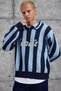 Men's Knitwear 251 Polo Collar Knitwear Blue Oversize Knitwear Fabric - 3
