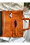 Orange Little Prince Printed 17X24 cm Novel Size Book Bag – Water Repellent Fabric, Lightweight - 4