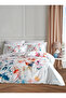 Luxury Silky Textured Satin Duvet Cover Set Double – 200X220 Cm, 82 Thread Count, with 4 Pillows