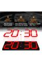 Digital LED Oversize Wall Clock, 6-inch Red LED, Remote, Countdown/Timer, Calendar, Thermome - 4