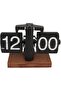 Retro Flip Down Tabletop Mechanical Flip Clock (Black)