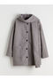 Mg Trend'En Lcw Waikiki Gray Crew Neck Scarf Women's Cashmere Coat - 7