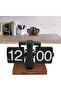 Retro Flip Down Tabletop Mechanical Flip Clock (Black) - 2