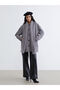 Mg Trend'En Lcw Waikiki Gray Crew Neck Scarf Women's Cashmere Coat - 2