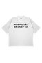 Unisex Oversized No Aesthetics Just Printed Boxy Fit Thick Fabric T-Shirt