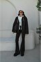 Brown Garni Detailed Quilted Coat - 2