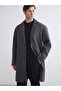 Lcw vision anthracite standard fit men's wool coat