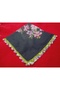 Cenk and Reyhan Exquisite Handcrafted Needlework Embroidery Writing/Needlework/Yemeni Handwork/Tulle Cloth/Head Covering