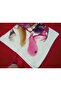 100% Cotton Floral Pattern Motif Winter Cotton Scarf Fular 100X100 cm - 6