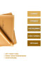 50 Pieces of Unbleached Baking Paper in Tray Box 37X42 XL Size Gold Quality - 3