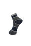 3 Pack Terry Ankle Socks - Blue, Gray and White - 2