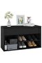 Shoe Bench Black 80x30x45 cm Engineered Wood - 2