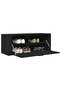Wall Shoe Cabinet Black 100x35x38 cm Engineered Wood - 2