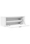 Wall Shoe Cabinet White 100x35x38 cm Engineered Wood - 5