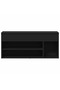Shoe Bench Black 102x30.5x45 cm Engineered Wood - 2