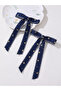 Set of 2 - Star Printed Bow Hair Clip - 2
